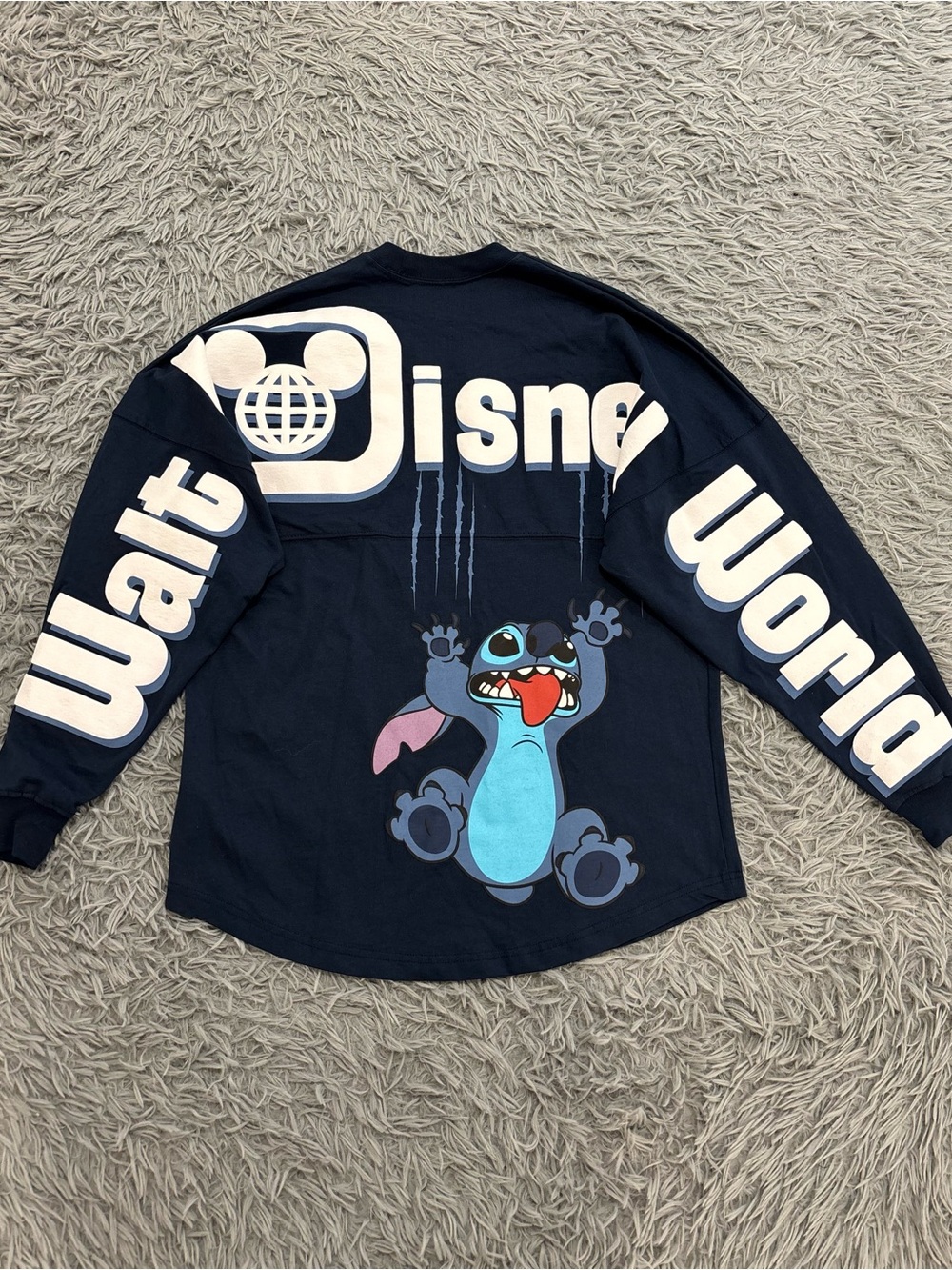 NEW Walt Disney World Blue Stitch Scratch Marks Spirit Jersey 2023 Adult Small